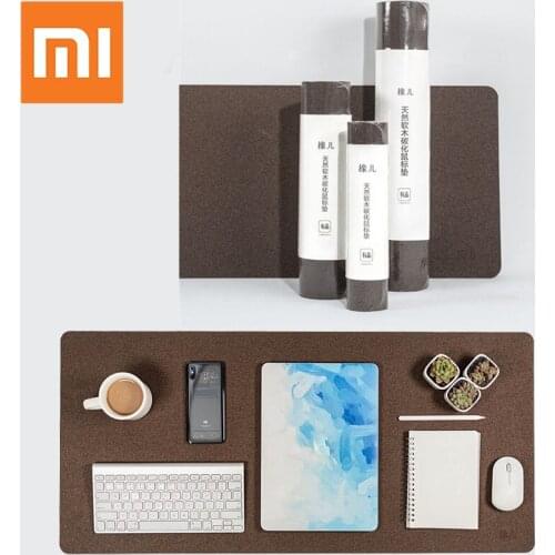 OriginalXIAOMI Big large thick mouse pad Computer waterproof desk pad laptop Oak material oil resistance Mouse Pad office Gaming