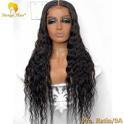4.5" Natural Wave 360 Lace Frontal Wig Pre Plucked With Baby Hair 360 Lace Wigs Brazilian Remy Lace Front Human Hair Wigs