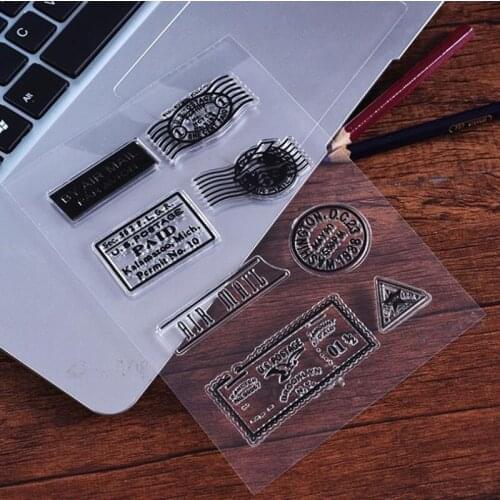 Seal for DIY Scrapbooking/ DIY Postage Stamp Transparent Clear Silicone Stamp/ Photo Album Decorative Clear Stamp