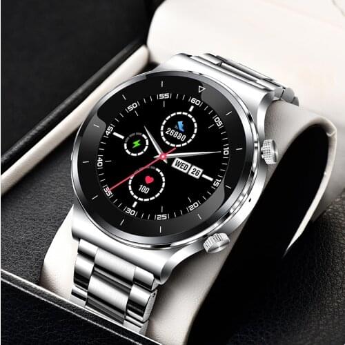 LIGE2021 Mens Smart Watch Business Fashion Style Full Screen Touch Heart Rate Monitor IP68 Waterproof Smart Watch + Box
