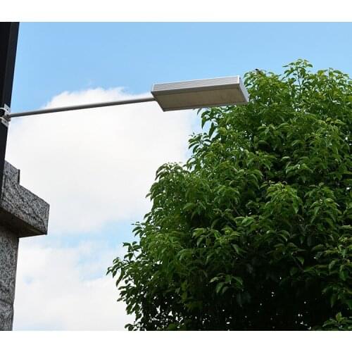 Aluminium Alloy LED Solar Street Lamp Patio Lamps with Fulcrum Bar Microwave/Radar Induction No Need to Replace the Battery