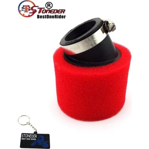 STONEDER 45mm Air Filter Clearner For Chinese Pit Dirt Motor Bike Motorcycle ATV Quad Motocross Buggy Go Kart 125cc 140cc 150cc