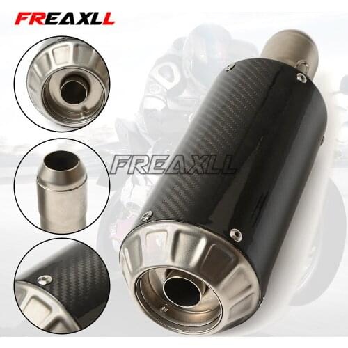 Laser Marking Motorcycle Exhaust Pipe Modified Muffler Scooter Moto Exhaust For HONDA CBR500 NC700 Kawasaki Ninja300 Z900 R6 R25
