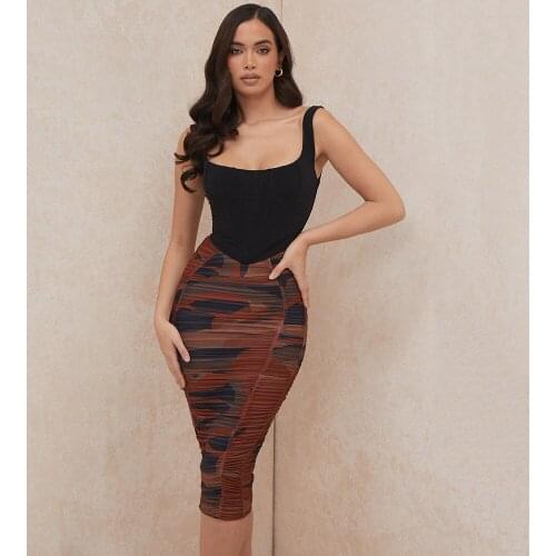 Womens Summer Spaghetti Strap Bandage Dress Sexy Sleeveless Patchwork Over the Knee Dress 2021 Elegant Ladies Party Dresses