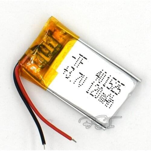 10Pcs 3.7V 120mAh Li-Po li ion Rechargeable Battery 401525 Lithium Polymer cells For Mp3 MP4 MP5 GPS PSP mobile bluetooth