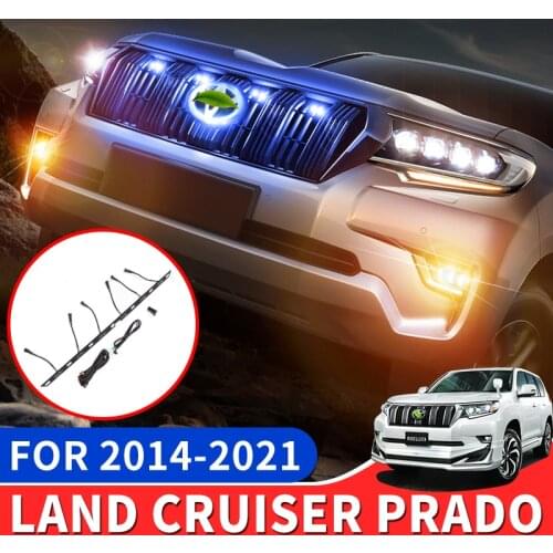 2014-2021 for Toyota Land Cruiser Prado 150 Modification Accessories Led Light Central Grille Clearance Lamp Width Lamp