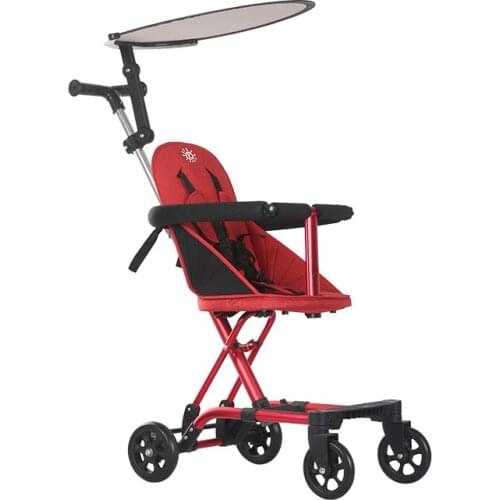 2020 New simple pure color dexterous baby stroller comfortable multifunctional baby stroller