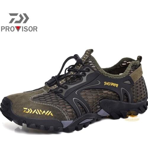 2021 Daiwa Professional Fishing Shoes Men Beach Wading Shoes Non-slip Hiking Shoes Surf Quick-Drying Dawa Fishing Shoes
