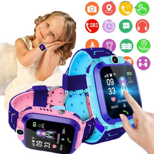 2021 Childrens Smart Watch Kids Watches SOS Phone Smartwatch Use Sim Card Photo Waterproof IP67 Kid Boy Gift Girl IOS Android