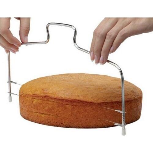 300Pc Stainless Steel Adjustable Wire Cake Slicer Leveler Slices Cake Cutter Tool Kitchen Baking Accessories