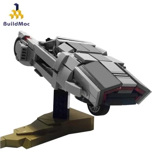 Buildmoc Technical Aircraft MOC-10905 Ks Spinner From Blade-Runner 2049 Airship Mini Scale Building Blocks Collection Toys Gift