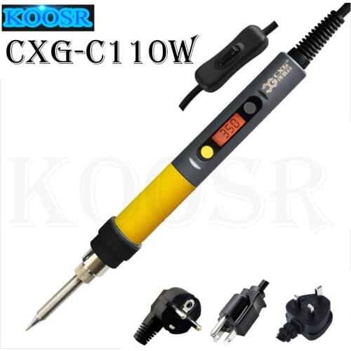 CXG C110W Thermostat Soledering Staiton C9 Iron tip LCD Digital Display Electric Soldering Irons European Plug A3211 Heating ore