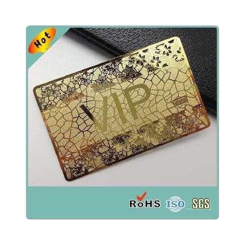 Cheap Visit Vip Gold Credit Custom Metal Business Card