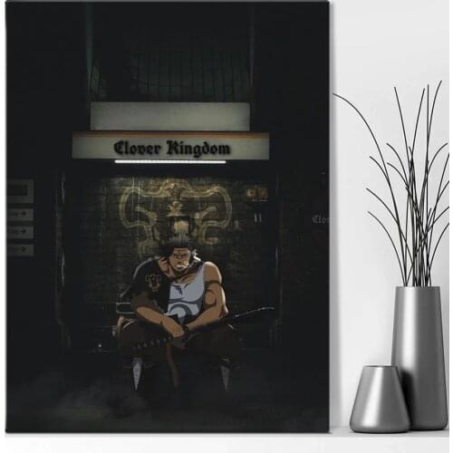 Home Decor Canvas Print Yami Sukehiro Black Clover Posters Anime Painting Modern Wall Art Living Room Modular Picture No Frame