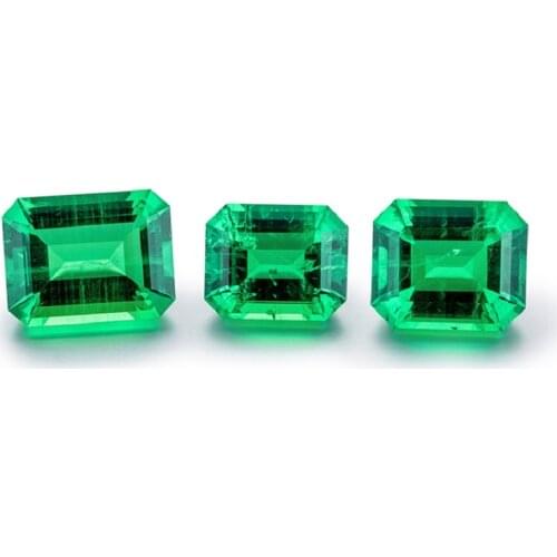 Emerald Loose 1.3ct Deep Green Colombian Gemstone Alternative Fancy Cut Classic Faceted Diamond