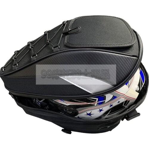 Motorcycle tail bag hard shell shoulder bag shoulder bag waterproof helmet bag Messenger bag can be expanded