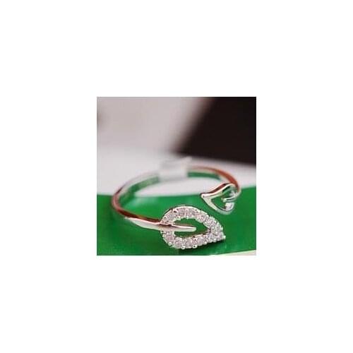 New (or) Two Anti - Drilling Retro Leaves - Korean Female Couple Rings Hipster Of People Jewelry