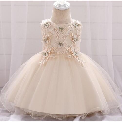 Newborn 1st Birthday Formal Party Dress For Baby Girl Dress Butterfly Baptism Dress Wedding Princess Dresses Girl Party 1 2 Year