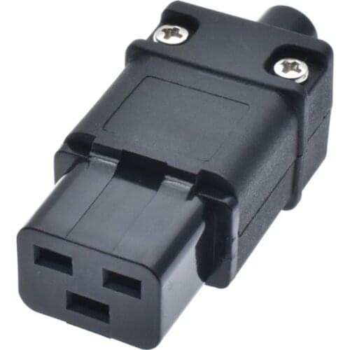 PDU UPS 16A 250VAC IEC 320 C19 plug, IEC C19 DIY plug, IEC 320 C19 Rewireable connector IEC C19 female Plug 16A Connector
