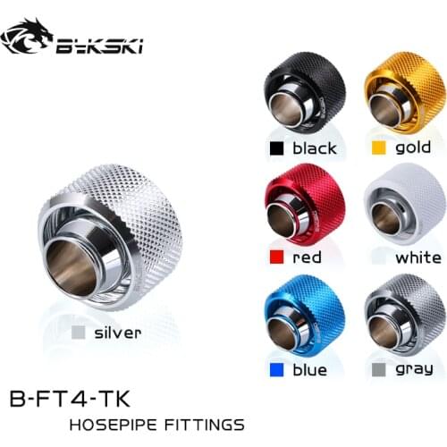 Bykski PC water cooling Fittings Soft tube pipe connector ID1/2" * OD3/4" 13*19mm G1/4" water cooler Adaptors B-FT4-TK