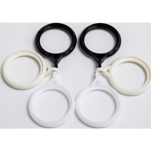 Topfinel High Quality Plastic Curtain Rings Hanging Rings for Curtains Decoration Curtain Accessories for Rings Top Grommet
