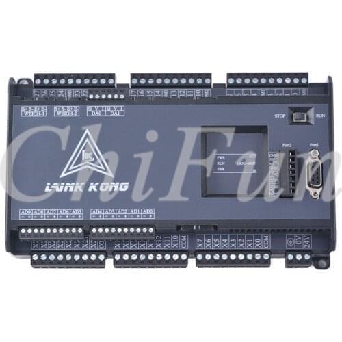 PLC industrial control board FX3U-32MR 16 input 16 Relay output 10AD(0-10V) 2DA RS232 2*RS485 Support HMI and expansion