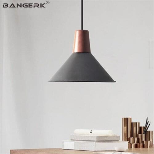 Nordic Design Modern LED Pendant Light For Dining Room Iron Wood Hanging Lamp Loft Lighting Home Decor Droplight Fixtures