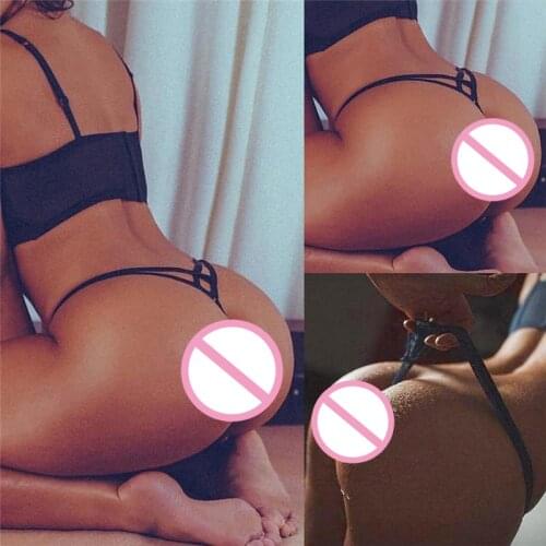 Sexy Gothic Women Width Cage Panties Bandeau Strappy Criss Cross Open Butt Chic G-string Underwear Thongs Special Hollow Out