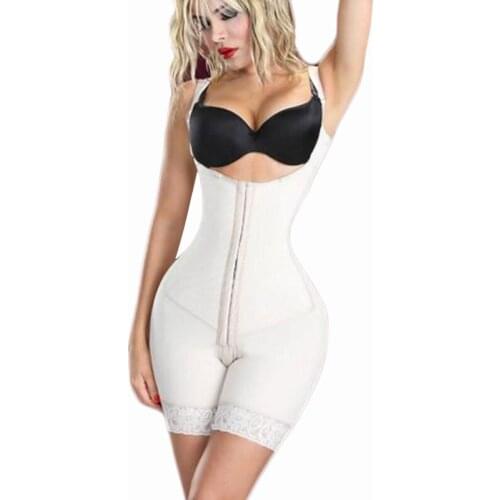 Women Corset Butt and Breast Lifter Powernet Short Faja Control Bodysuit Strong Compression Garment Postpartum Recovery