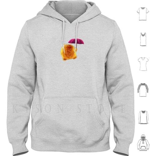 Angel Of Death Hoodies Long Sleeve Cute Colorful Pink Flower Fuzzy Floater Umbrella Fantasy Surreal