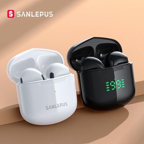 SANLEPUS TWS Earphones Bluetooth Wireless Headphones Sport Headset HiFi Stereo Gaming Earbuds For iPhone Android Xiaomi Honor