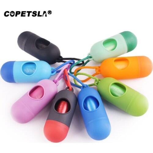 Copetsla 1pcs Cute Style Dog Poop Bag Dispenser Pet Waste Garbage Bags Carrier Litter Box Poop Bags Holder Pet Dog Cat Supplies