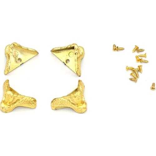 20mm Gold box feet Legs Decorative Feet Leg Corner Protector Box corner Bracket corner plastic corner for furniture/table making