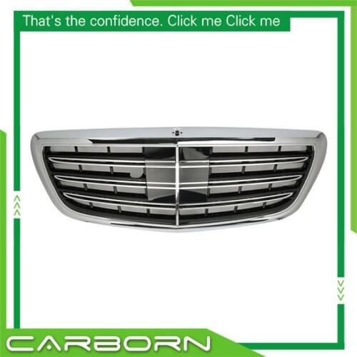 For-Mercedes-Benz S-class W222 2013-on for Assy Style Gloss Black/ Flat Black Front Racing Grille
