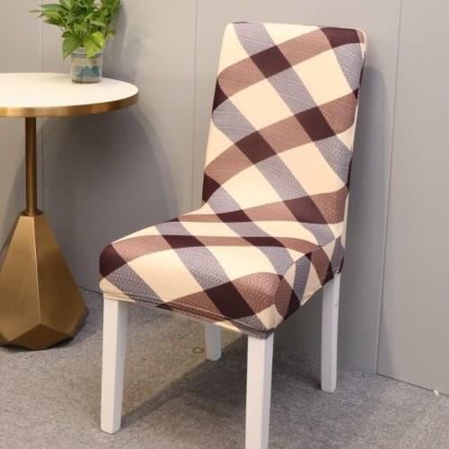 Stretch Spandex Dining Room Chair Covers Universal Chair Seat Slipcovers Protector for Kitchen Wedding Banquet Hotel Party