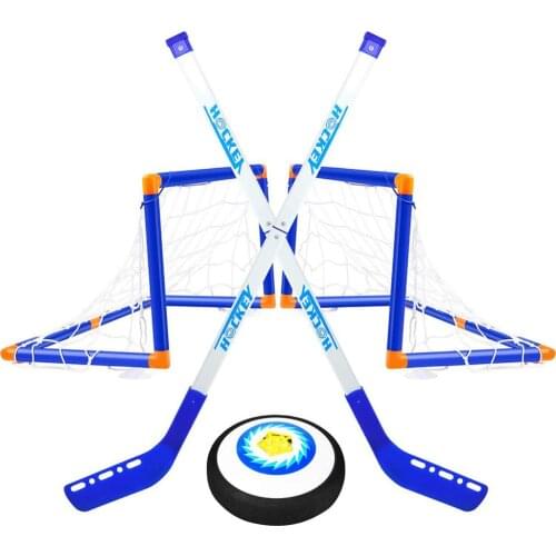 Ice Hockey Stick Set Hover Football Double Door Flashing Indoor Sport Game Boy Interactive Electric Educational Toy for children