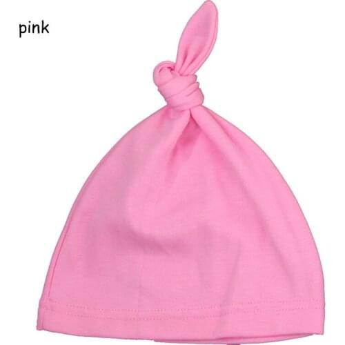 Candy color baby sleeping hat cotton soft kids boys girls turban cap 1pcs