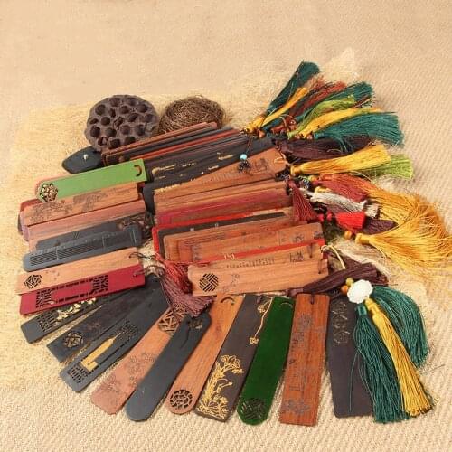 Chinese Style Wooden Bookmarks Campus Students' Cultural And Creative Gifts Creative Souvenirs Bookmarks Office Supplies