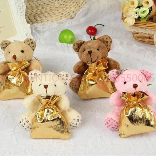 Little Bear Haversack Candy Bag Wedding Favors Holders Supplies Gift Bag Boxes 100pcs/lot
