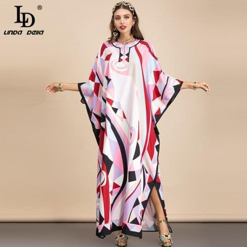 Летние платья-халаты LD LINDA DELLA China At AliExpress