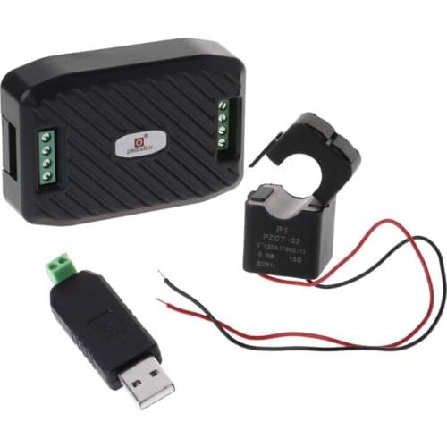 AC 100A Voltage Current Energy Hz Power factor RS485 Modbus Module with CT + USB G8TB