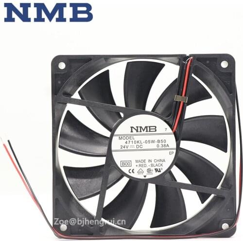 NMB-MAT Minebea 4710KL-05W-B50 Inverter Power Server 24V 2800RPM Cooling Fans 2 Wires Stop Alarm Frequency Converter Cooler