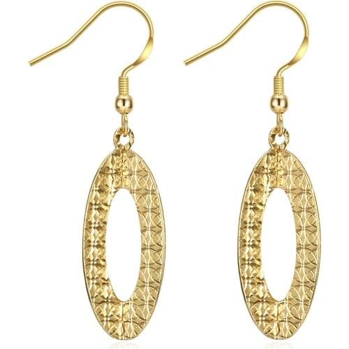 New Arrival Gold Color Earrings for Women Damen - ohrring Luxury Delicate Unisex Jewelry Cute Style