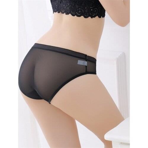 Sexy Womens Transparent Panties Underwear Seamless Low Waist Female Sport G-String Comfort Lady Lingerie Thongs