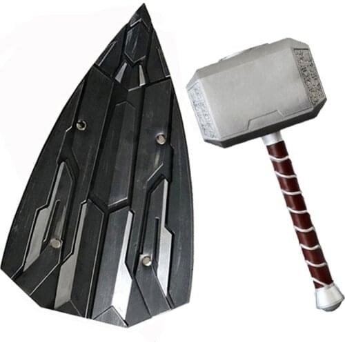 1:1 Hammer 's Hammer Shield Cosplay Weapons Model Movie Role Playing PU Material Toy Kid Gift