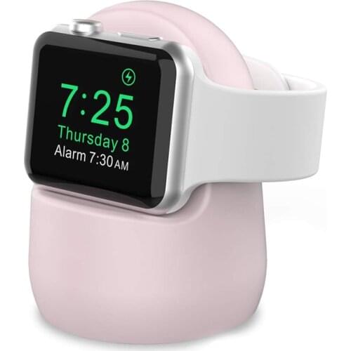 Silicone Charger stand for apple watch 6/SE/5/4/3/2/1 42mm 38mm 44mm 40mm iwatch Charger holder apple watch Charging accessories