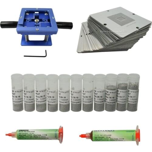 90*90mm BGA reballing station Universal Stencil kit solder ball paste repair tools for chip mainboard repair