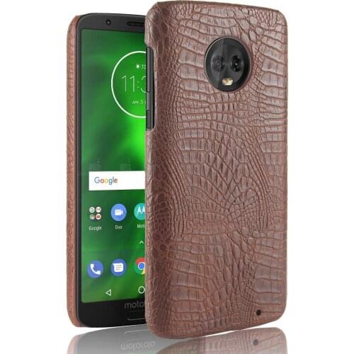 SUBIN New Luxury PU Leather Case For Motorola Moto G6 G 6 plus 5.93" Crocodile Skin Back Cover Phone Protective Cases phoenbag