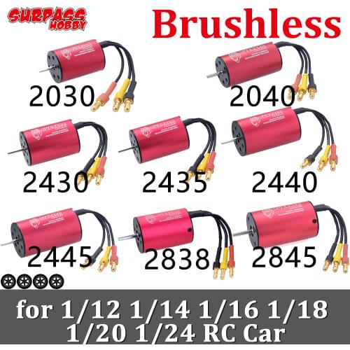 Surpass Waterproof 2845 Brushless Motor 2838 2445 2440 2435 2430 2030 2040 for 1/12 1/14 1/16 1/18 1/24 RC Car Remo Hobby A959