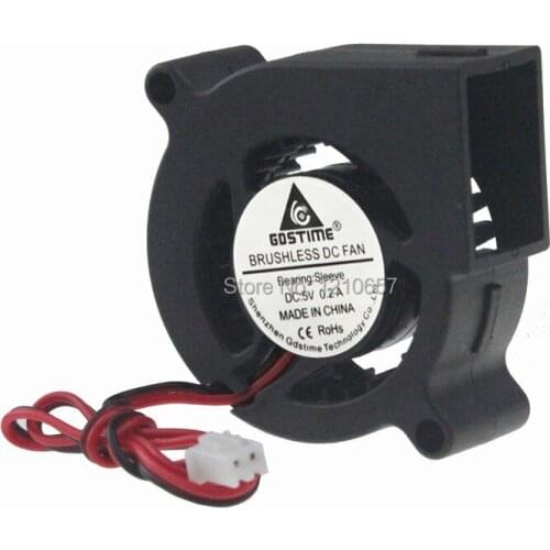 50Pcs/Lot Gdstime Blower Fan 5020 5V 2 Pin Small DC Centrifugal Turbo Cooling Cooler 50mm x 20mm 5cm